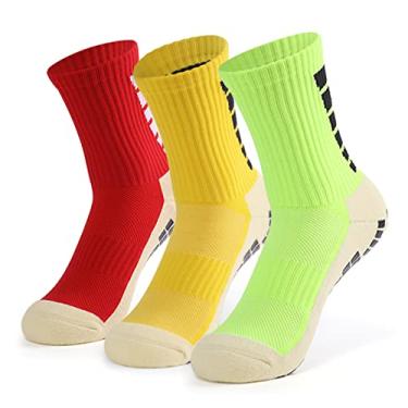 Imagem de Tingpai Meias der pantes masculinas de futebol Meias atléticas de compressão pa basquete Futebol Voleibol Corrida Trekking Caminhada