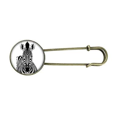 Imagem de Broche de metal retrô simples simples de animal Pinto