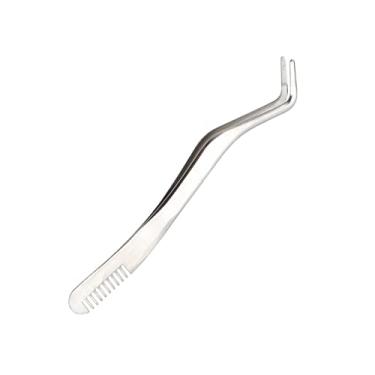 Imagem de harayaa Pinça de cílios curvos, suprimentos de extensão de cílios de precisão stúdio de cosméticos, argente