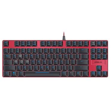 Imagem de Speedlink Teclado mecânico iluminado ULTOR para jogos - layout dos EUA - vermelho - SL-670008-BKRD-US