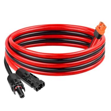 Imagem de Cabo solar para XT60i 12AWG - Painel solar MOOKEERF de 3 m para conector adaptador XT60i XT60i-F Cabo de extensão para gerador solar de estação de energia portátil
