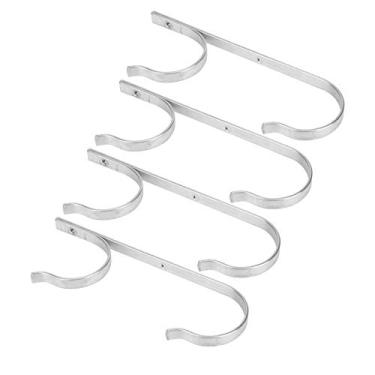 Imagem de Cabide de Piscina de Liga de Alumínio Premium, 4pcs Roupas de Toalhas Organizador de Gancho de Gancho Prata, Instalação Fácil de Instalação Fácil Com Parafusos 8,5 X 3,1 X