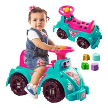 Imagem de Carrinho Quadriciclo Triciclo Andador Interativo Ketokinha Dog Menina Rosa, para Crianças 12-36 Meses Meninas Feminino