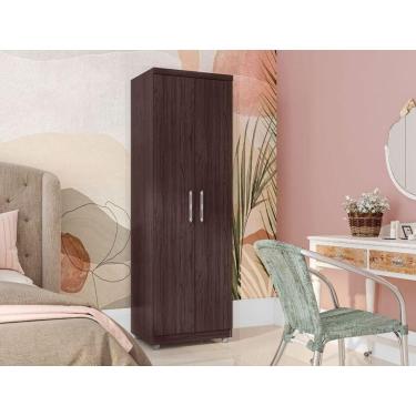 Imagem de Armário Multiuso Sabrina Com 2 Portas E 5 Prateleiras Castanho