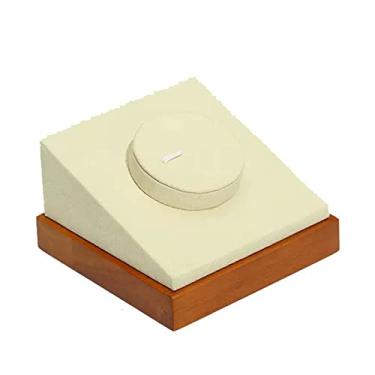 Imagem de Suporte de joias Suporte de pulseira de madeira maciça suporte de exibição de joias anel quadrado brincos pulseira suporte de joias pulseira suporte de relógio expositor/feiras comerciais/lojas de