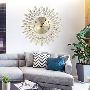 Imagem de KIMISS Relógio de Parede Moderno Inovador Doméstico - Relógio Elegante de Quartzo Pendurado para Sala de Estar, Quarto, Escritório - Design de Vidro Elegante Com Movimento Silencioso