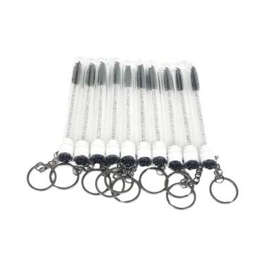 Imagem de Máscara Para Cílios Com Tubo Brilhante E Aplicador Preto Em Formato De