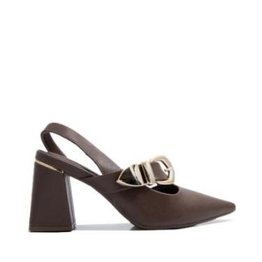 Imagem de Sapato Bebece Marrom Salto Bloco-Feminino