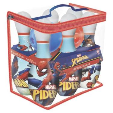 Imagem de Jogo de Boliche - Spiderman Marvel - Infantil Completo  Diversão Garan