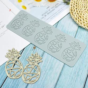 Imagem de TUKE Moldes de fondant de renda vazados 3D frutas em forma de folha tapete de renda ferramenta de decoração de bolo de festa tapete de cupcake moldes de silicone para argila de polímero molde de goma