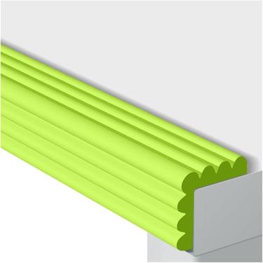 Imagem de Tiras de segurança de espuma - protetores de mesa autoadesivos em forma de W, cantos, amortecedor, para lareira de móveis de mesa de vidro - faixa anticolisão infantil de borda, vermelha, 20