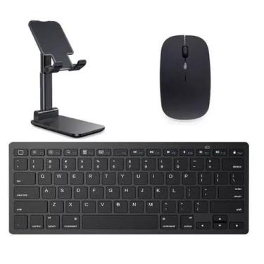 Imagem de Teclado E Mou Bluetooth, Sup P/iPad Air 5 10,9  2022 Preto - BDNET