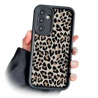 Imagem de Capa de cordão com corrente de leopardo para Samsung S25 S24 S23 S22 S21 Plus Ultra S20 FE A50 A05 11 30 20 Capa de celular de TPU macio, J24, preta, para S24