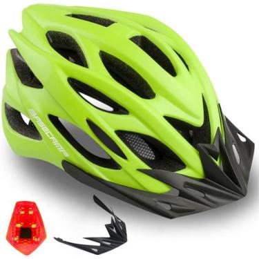 Imagem de Capacete de bicicleta Basecamp BC-10 para homens e mulheres com luz LE