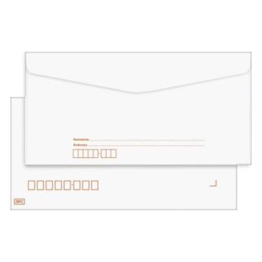 Imagem de Kit 50 Envelope Oficio Carta Branco c/ Cep 114x229 mm RPC - Foroni