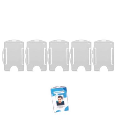 Imagem de Kit 5 Protetores para Crachá Rígido M3 Transparente  Porta Crachá Durá