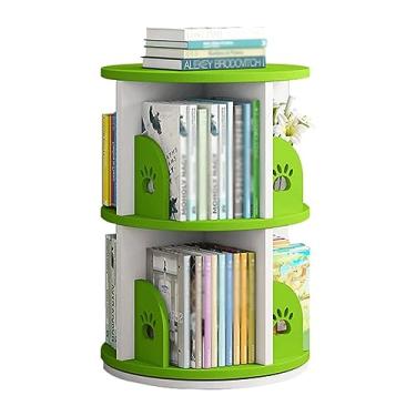 Imagem de AKALNNB Estante rotativa de alta densidade, estante de livros criativa com estampa de pata de urso vertical, estante para casa
