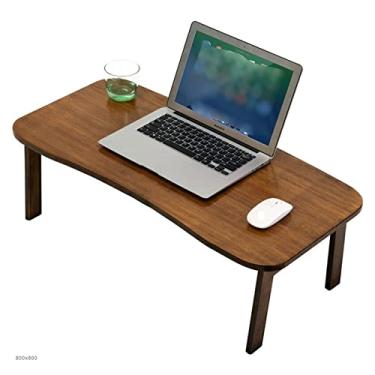 Imagem de AKALNNB Mesa dobrável para PC, mesa de laptop, mesa de escritório em casa, mesa de escrita, mesa pequena, mesa de estudo, mesa simples, mesa de escritório