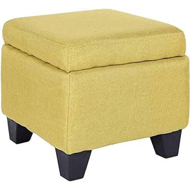 Imagem de Banqueta para os pés, mesa de vestir, banco de armazenamento para os pés, pilha de pano para uso doméstico, multifuncional, pequena bolsa macia, sofá, banco de sapato simples e preguiçoso, banco de