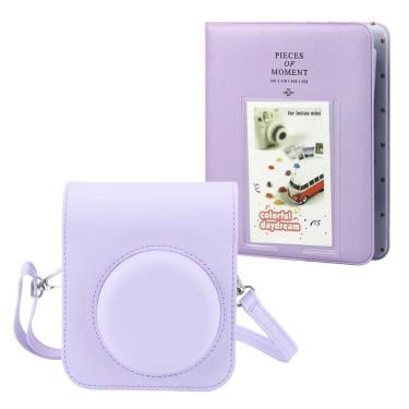 Imagem de Case Bag Magnética C Alça Para Câmera Instax Mini 12 + Álbum