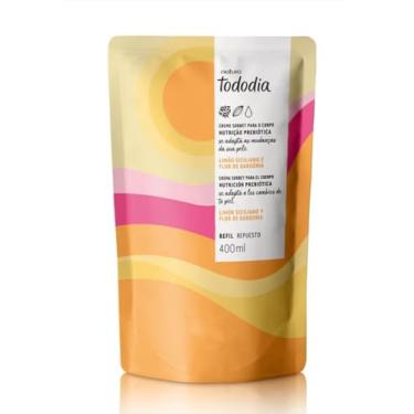 Imagem de Todo.dia Creme Sorbet para o Corpo com Nutrição Prebiótica, Limão Siciliano e Flor de Gardênia, Refil 400ml