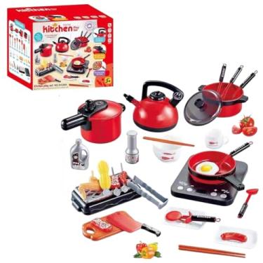 Imagem de Bruartt - Kit Panelinha Infantil 38 Peças Com Churrasqueira Cooktop