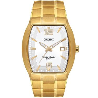 Imagem de Relógio ORIENT masculino dourado branco GGSS1017 S2KX