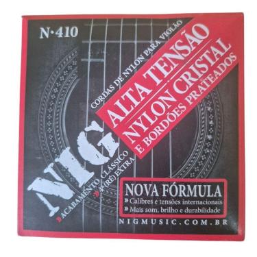 Imagem de Encordoamento Violão Nylon Nig N410 Alta Tensão Cristal