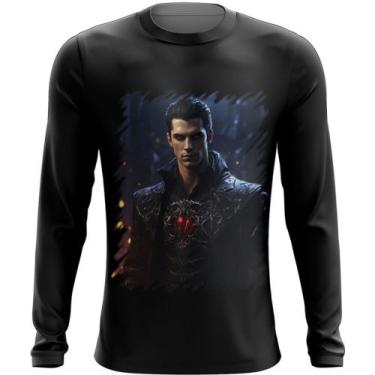 Imagem de Camiseta Manga Longa Vampiro Noturno Sangue Morcego Lenda 2 - Kasubeck