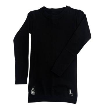 Imagem de Camiseta Infantil Segunda Pele Manga Longa Lupo, 2, Preto