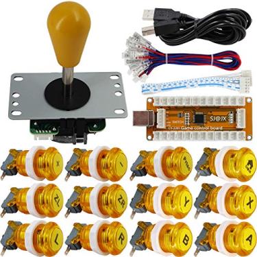 Imagem de SJ@JX Controle de jogo Arcade Codificador USB Gamepad Botão Microswitch Joystick de 8 vias para Nintendo Switch PC PS3 Retropie Raspberry Pi MAME