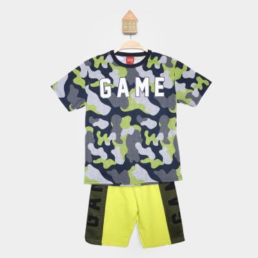 Imagem de Conjunto Infantil Curto Kyly Game Camiseta e Short Menino-Masculino