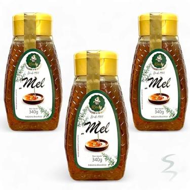 Imagem de Mel Puro De Abelha Florada SilvestreTipo Exportação - Kit c/3 Unidades x 340g. Nosso Mel é envasado puro, direto do produtor/apiário, sem qualquer industrialização! NÃO CONTÉM GLUTEN