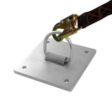 Imagem de Âncora de telhado de aço inoxidável 304, placa de ancoragem de anel D, âncoras de parede de concreto, para telhados de madeira, metal ou concreto (placa de aço inoxidável de 8 mm de espessura)