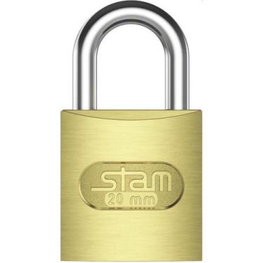 Imagem de Cadeado Convencional 20MM Zamac Latonado E-COAT - STAM
