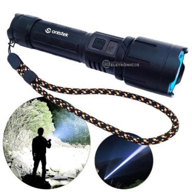 Imagem de Lanterna Portátil 300 m, LED COB, Bateria 3000 mAh e Saída USB ONLT019