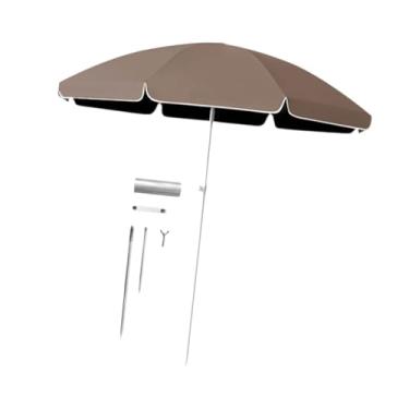 Imagem de Ｂｅｓｇａ Guarda- portátil de 5,6 pés com nervuras resistentes, cobertura para ao ar livre, guarda- de mercado para jogos esportivos ao ar, Marrom