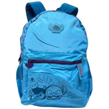 Imagem de Mochila de Costas Nylon Juvenil STITCH DISNEY - Clio TS24632, AZUL-ROX