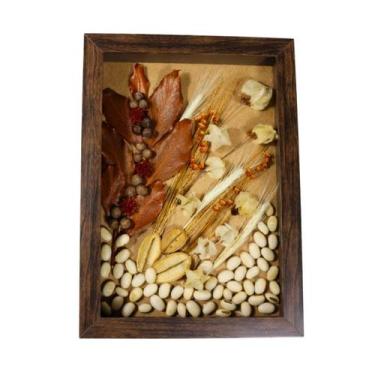 Imagem de Quadro Decorativo Flores Secas Bougainville 21x30 Artesanal - Pense Fl