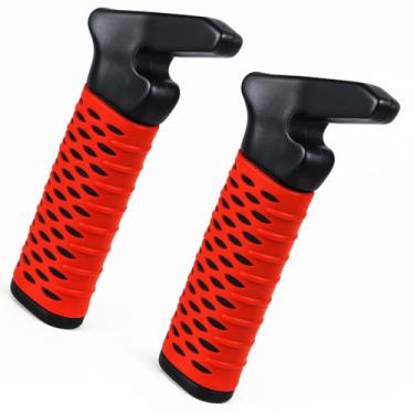 Imagem de CAidRE Pacote com 2 maçanetas de porta de carro para idosos, alça de suporte de assistência de maçaneta de carro, auxiliares de mobilidade portáteis para sair do carro, bengala para idosos e