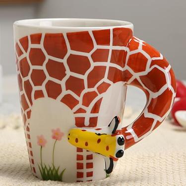 Imagem de Arawat Canecas de animais 3d Caneca de Girafa Presente Caneca de Café de Cerâmica Engraçada 400ml Bonita Chávena de Chá Presentes de aniversário para Namorado Rapazes Mulheres Homens Girafa Chávenas