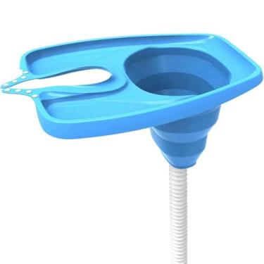 Imagem de Bandeja de lavatório de cabelo, lavatório de xampu, ferramenta de lavagem de cabelo sem dobrar para salão de cabeleireiro, pacientes idosos