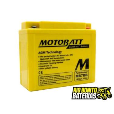Imagem de Bateria Motobatt Cbx 200 Honda, Xr 200r (yb7b-b) Mb7bb