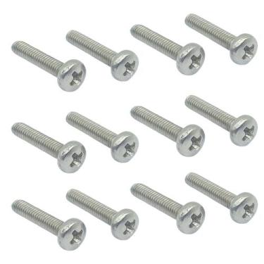 Imagem de 12 Parafuso INOX M2.5x12mm Rosca Maquina Pan MXP