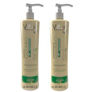 Imagem de Shampoo Quiabo 1 litro e Condicionador Quiabo 1 litro Vitiss Combate p