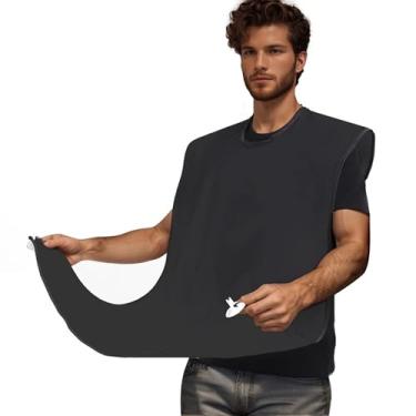 Imagem de Babador de barba para homens - Avental de barba antiaderente com ventosas fortes