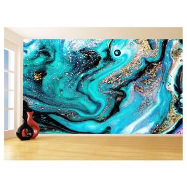 Imagem de Papel De Parede 3D Estilo Marmore Tintas Cores 3,5M Mbr106 - Você Deco