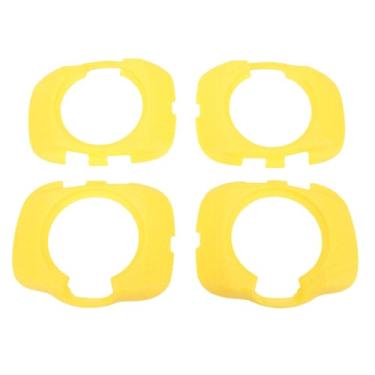 Imagem de RiToEasysports Acessórios de Bicicleta, 2 Pares de Capa de Presilha para Pedal de Bicicleta, Proteção contra Desgaste ABS Antiderrapante Protetor de Presilha para Sapatos para Ciclismo (YELLOW)