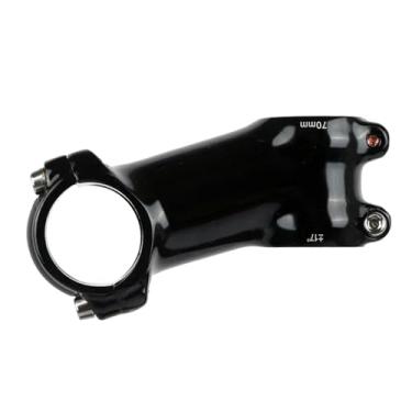 Imagem de Mesa de guidão ultraleve preta e leve para bicicleta, 7 graus, para MTB e estrada, 28,6 mm, 31,8 mm, 60/70/80/90/100/110/120/130 mm.(Light Black 17-70MM)