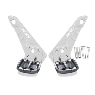 Imagem de Anti-derrapante CNC Pedal Traseiro Descanso De Pé Dobrável Apoios De Pés Passageiro Footpegs Para XADV 750 Xadv750 2021 2022 2023(Silver Grey 2)